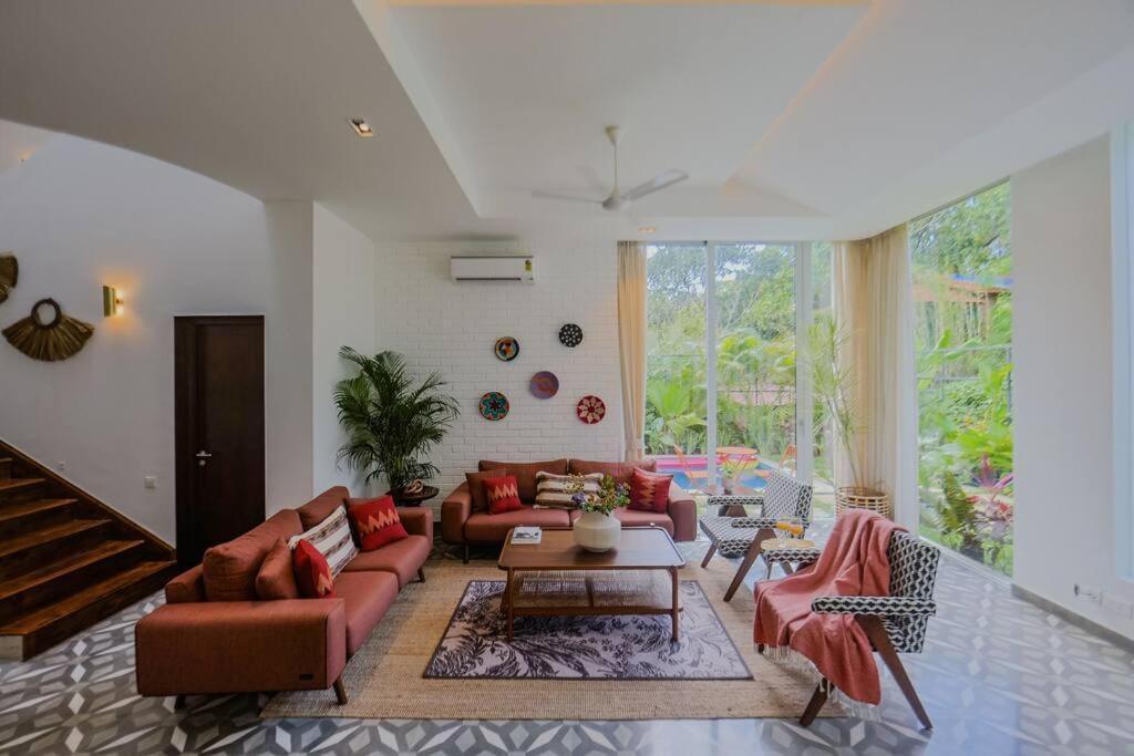 Presidential Luxury Villa Anjuna With Pvt Pool & Bathtub, Most Prime Location المظهر الخارجي الصورة